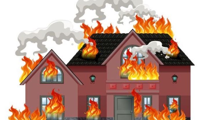 Incendiul în casă sau în apartament